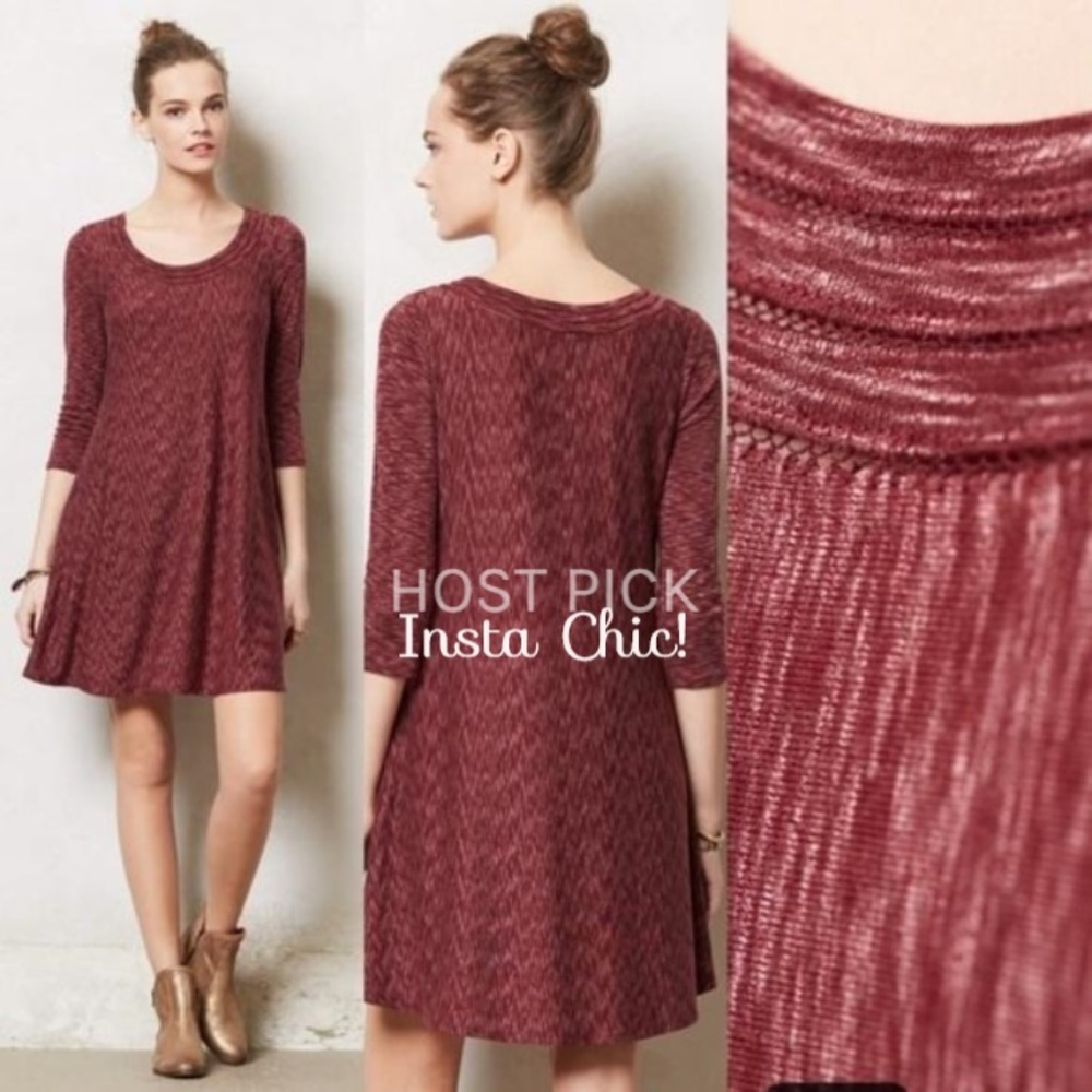 ❌❌SOLD❌❌ ANTHROPOLOGIE Narva A-Line SWING DRESS L - Picture 1 of 8